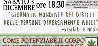Giornata mondiale dei diritti delle persone diversamente abili